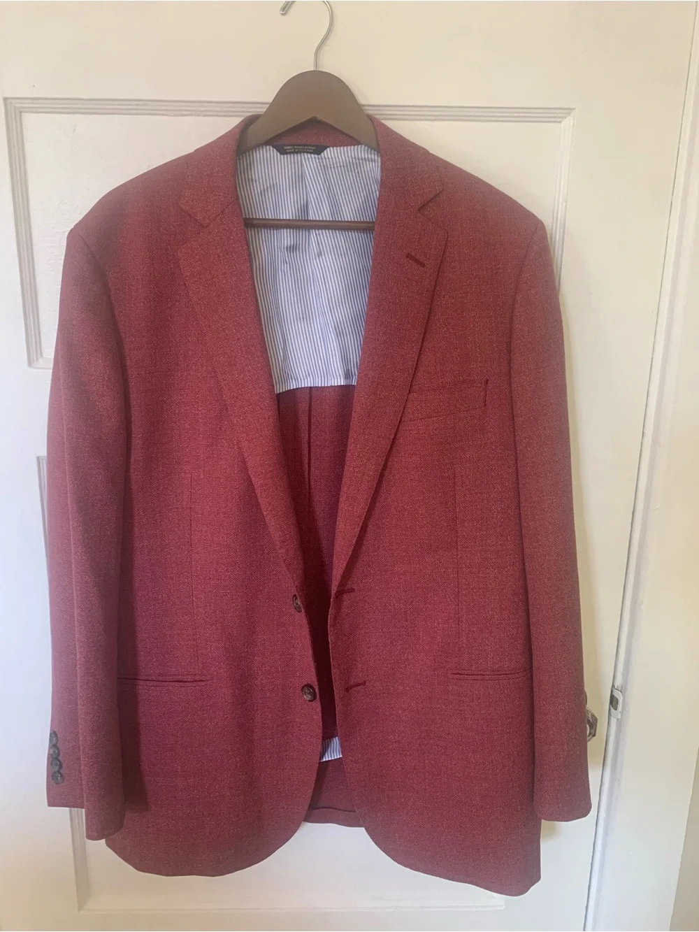 Brooks Brothers REDA Red Italian Wool Tweed Sport Coat- Classic Two-Button
